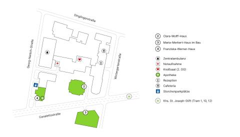 Lageplan St. Joseph-Stift, Variante 12