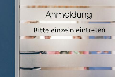 Notaufnahme, Anmeldung