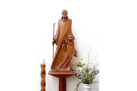Seelsorge im St. Joseph-Stift, Bild des heiligen Josephs – Namenspatron unseres Krankenhauses