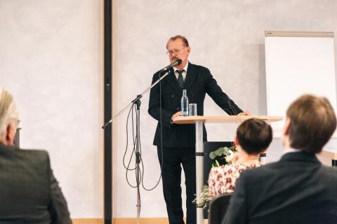 grußwort von Prof. Dr. Michael Albrecht vom Universitätsklinikum Dresden im Rahmen der Feierstunde.