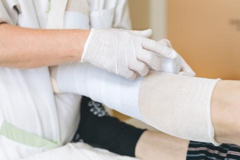 Wundversorgung in der Inneren Medizin.