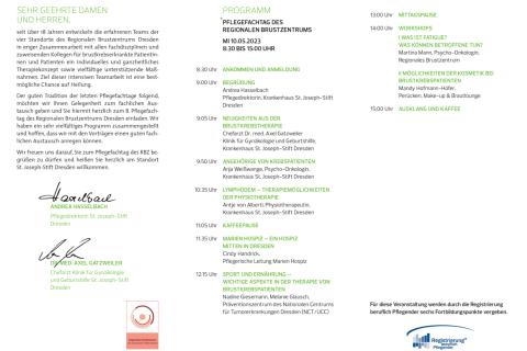 Pflegefachtag RBZ: Blick ins Programm 2023.