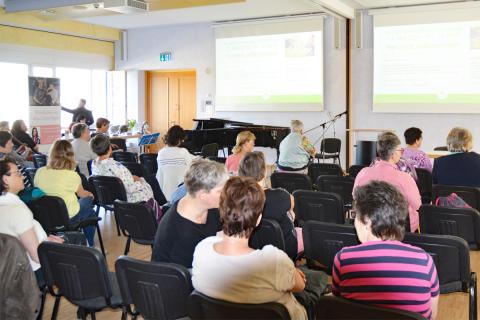 Patiententag Brustkrebs 2023: Eindrücke der Veranstaltung, Blick in den Saal.