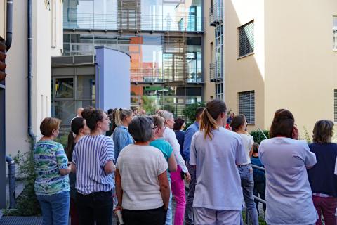 Bundesweiter Aktionstag der Krankenhäuser: St. Joseph-Stift beteiligt sich mit eigener Protestaktion.