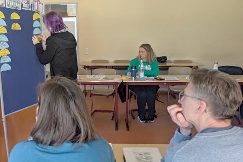 Einblick in den Nachhaltigkeits-Workshop für Praxisanleiter in Krankenhäusern.