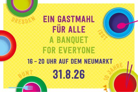 Gastmahl 2026: "Dresden is(s)t bunt." der Cellex-Stiftung, groß.